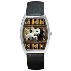 Panda Love Tonneau Leather Watch by TheWowFactor