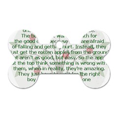 Girls Are Like Apples Dog Tag Bone (two Sided) by TheWowFactor