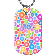 Candy Color s Circles Dog Tag (one Sided) by KirstenStar