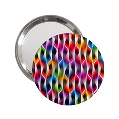 Rainbow Psychedelic Waves Handbag Mirror (2 25 ) by KirstenStar