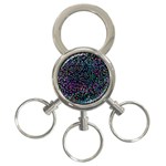 Improvisational Music Notes 3-Ring Key Chains Front