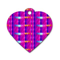 Pink Cell Mate Dog Tag Heart (one Side) by TheWowFactor