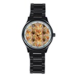 Butterflies Stainless Steel Round Watches Front