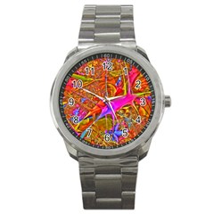 Biology 101 Abstract Sport Metal Watches by TheWowFactor