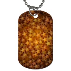Gold Stars Dog Tag (two Sides) by KirstenStar