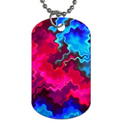Psychedelic Storm Dog Tag (one Side) by KirstenStar