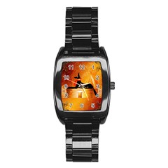 Anubis, Ancient Egyptian God Of The Dead Rituals  Stainless Steel Barrel Watch by FantasyWorld7