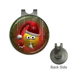 Funny Christmas Smiley Hat Clips With Golf Markers by FantasyWorld7
