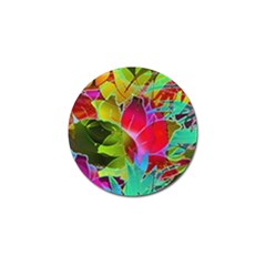 Floral Abstract 1 Golf Ball Marker by MedusArt