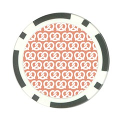 Salmon Pretzel Illustrations Pattern Poker Chip Card Guards (10 Pack)  by GardenOfOphir