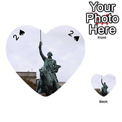 Washington Statue Playing Cards 54 (heart)  by trendistuff
