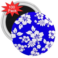 Deep Blue Hawaiian 3  Magnets (100 Pack) by AlohaStore