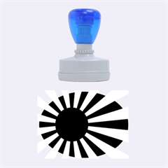 Ensign Of The Imperial Japanese Navy And The Japan Maritime Self Defense Force Rubber Oval Stamps by abbeyz71