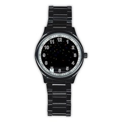 Night Stainless Steel Round Watch by Moma