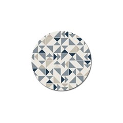 Geometric Triangle Modern Mosaic Golf Ball Marker by Amaryn4rt