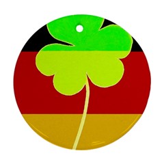 Irish German Germany Ireland Funny St Patrick Flag Ornament (round)  by yoursparklingshop