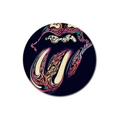 The Rolling Stones  Rubber Coaster (round)  by Brittlevirginclothing