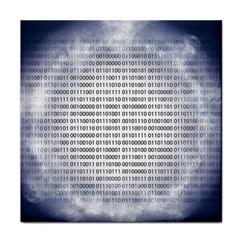 Binary Computer Technology Code Face Towel by Nexatart