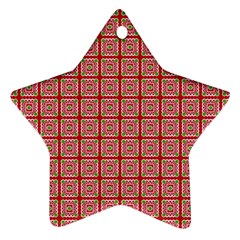 Christmas Paper Wrapping Pattern Ornament (star) by Nexatart