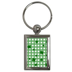 Clover Pattern Key Chains (rectangle)  by Valentinaart