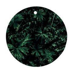 Dark Flora Photo Round Ornament (two Sides) by dflcprints
