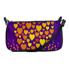 Heart Love Valentine Purple Orange Yellow Star Shoulder Clutch Bags by Alisyart
