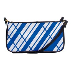 Line Blue Chevron Shoulder Clutch Bags by Alisyart