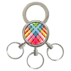 Graphics Colorful Colors Wallpaper Graphic Design 3-ring Key Chains by Amaryn4rt