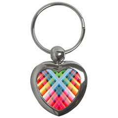 Graphics Colorful Colors Wallpaper Graphic Design Key Chains (heart)  by Amaryn4rt
