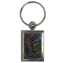 Texture Colorful Abstract Pattern Key Chains (rectangle)  by Amaryn4rt