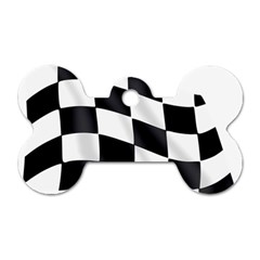 Flag Chess Corse Race Auto Road Dog Tag Bone (one Side) by Amaryn4rt