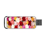 Rose Color Beautiful Flowers Portable USB Flash (Two Sides) Back