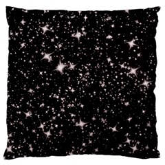 Black Stars Large Cushion Case (two Sides) by boho