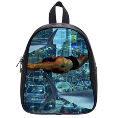 Urban Swimmers   School Bags (small)  by Valentinaart