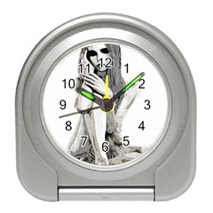 Stone Girl Travel Alarm Clocks by Valentinaart