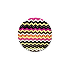 Colorful Chevron Pattern Stripes Pattern Golf Ball Marker (4 Pack) by Simbadda