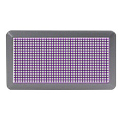 Mardi Gras Purple Plaid Memory Card Reader (mini) by PhotoNOLA
