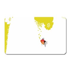 Fish Underwater Yellow White Magnet (rectangular) by Simbadda