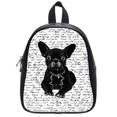 Cute Bulldog School Bags (small)  by Valentinaart