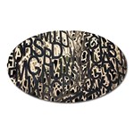 Wallpaper Texture Pattern Design Ornate Abstract Oval Magnet Front