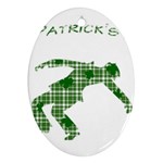 St. Patrick s day Oval Ornament (Two Sides) Back