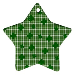 St  Patrick s Day Pattern Ornament (star) by Valentinaart