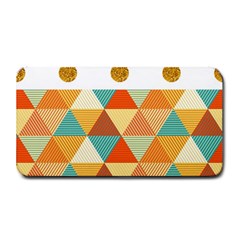 Golden Dots And Triangles Patern Medium Bar Mats by TastefulDesigns