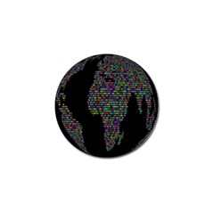 World Earth Planet Globe Map Golf Ball Marker (4 Pack) by Amaryn4rt