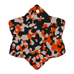 Camouflage Texture Patterns Ornament (snowflake) by Simbadda