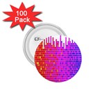 Square Spectrum Abstract 1.75  Buttons (100 pack)  Front