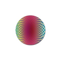 Abstract Circle Colorful Golf Ball Marker by Simbadda