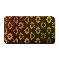 Grunge Brown Flower Background Pattern Medium Bar Mats by Simbadda