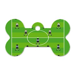 Soccer Field Football Sport Dog Tag Bone (one Side) by Alisyart