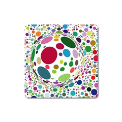 Color Ball Square Magnet by Mariart